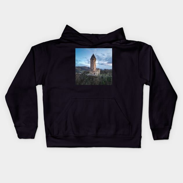 Stirling Wallace Monument Kids Hoodie by TMcG72